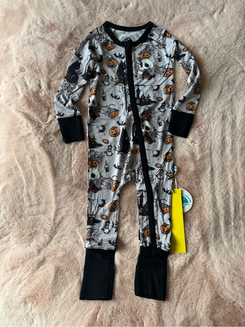 NWT Big Dreams Little Jammie Bamboo Halloween Convertible PJs Size 12-18 months